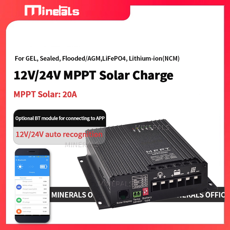 Mppt Charge Controller - 20A MPPT 컨트롤러 12V/24V 배터리 충전기