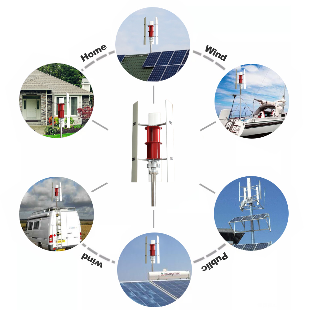 Renewable Energy Solutions - 10KW 신재생 에너지 솔루션 가정용 수직축
