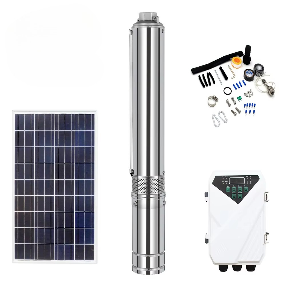Solar Water Pump - 고압 관개용 1.25인치 태양광 수중 딥웰