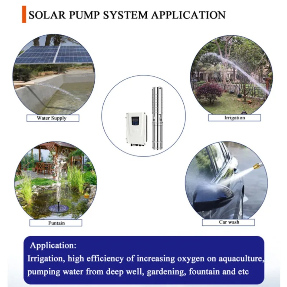 Solar Water Pump - 3인치 태양광 심정용 수중 펌프 48V