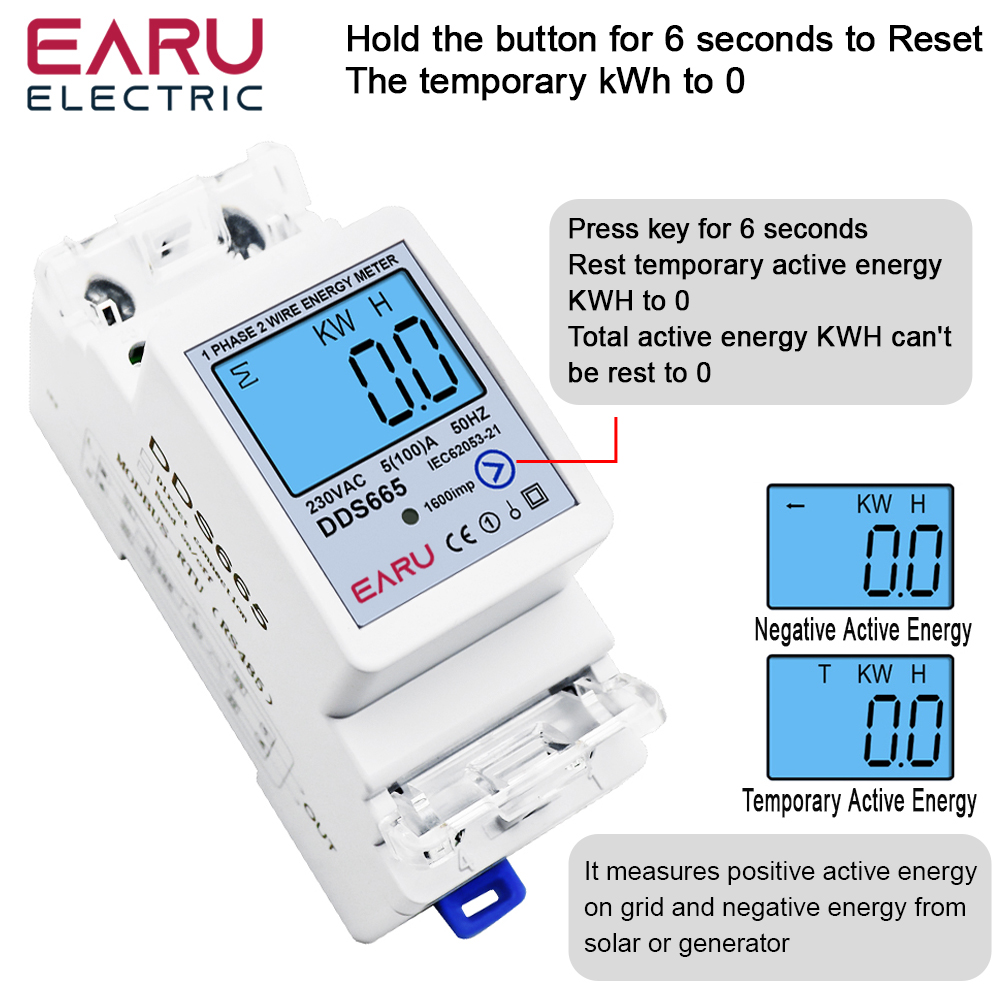 EARU AC230V 50Hz 60Hz 100A 양방향 - Energy Meter Bidirectional 리뷰 및 가격