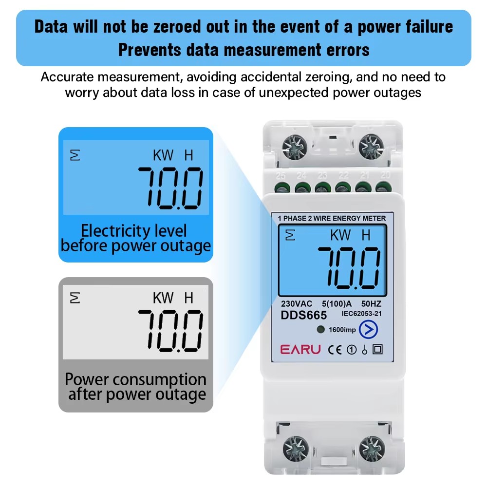 EARU AC230V 50Hz 60Hz 100A 양방향 - Energy Meter Bidirectional 리뷰 및 가격