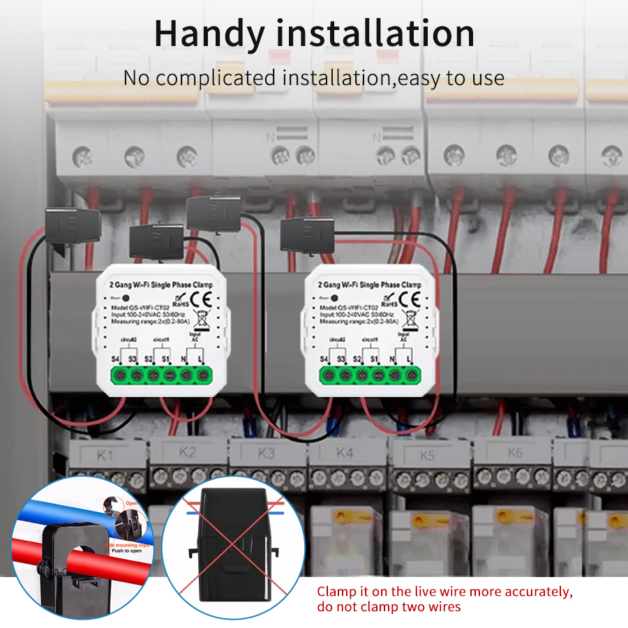 Tuya 스마트 WiFi 태양 광 발전 에너지 미터 8 - Energy Meter Bidirectional 리뷰 및 가격