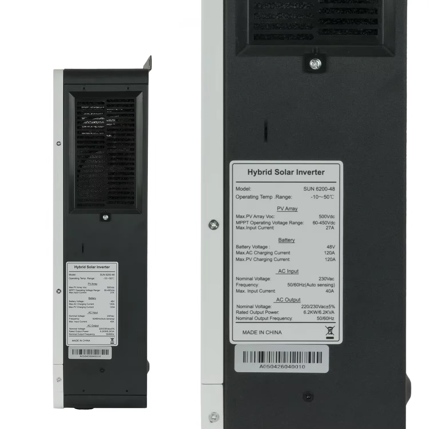 하이브리드 태양광 인버터 6.2KW 48V 단상 WIF - Mppt Charge Controller 리뷰 및 가격
