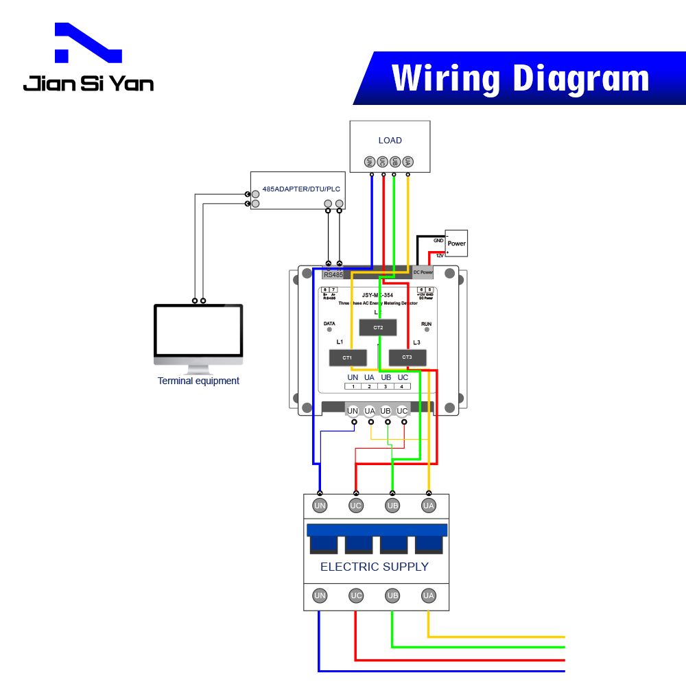태양계 모니터링을 위한 JSY-MK-354 3P4W 8 - Energy Meter Bidirectional 리뷰 및 가격
