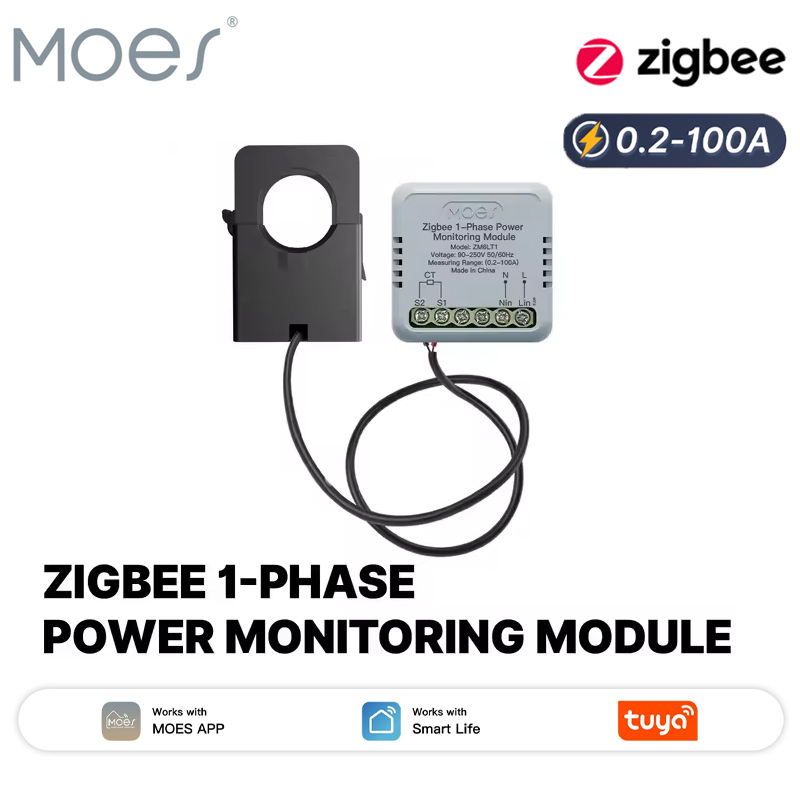 MOES Tuya Zigbee 스마트 단상 에너지 전력 - Energy Meter Bidirectional 리뷰 및 가격
