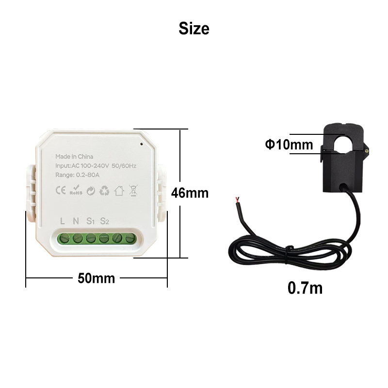 WIFI 스마트 에너지 미터 AC100-240V 1CT - Energy Meter Bidirectional 리뷰 및 가격