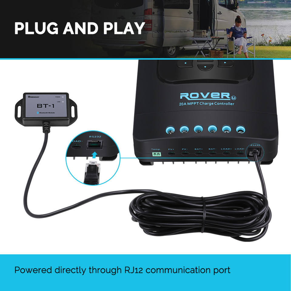 Renogy Bluetooth 모듈 RJ12 통신 포트 - Renogy Controller Rover 리뷰 및 가격
